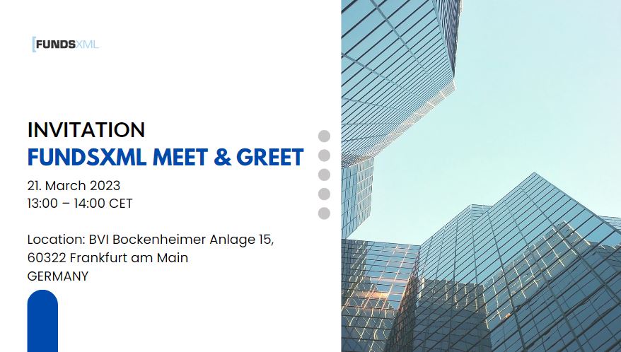 Invitation: FundsXML Meet & Greet in FRANKFURT