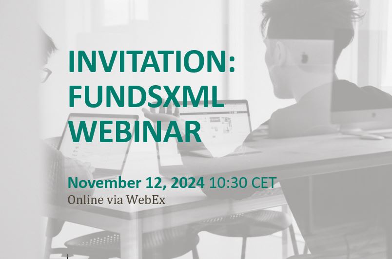 Join us for the upcoming FundsXML webinar!