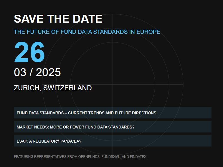 Save the Date: The Future of Fund Data Standards in Europe